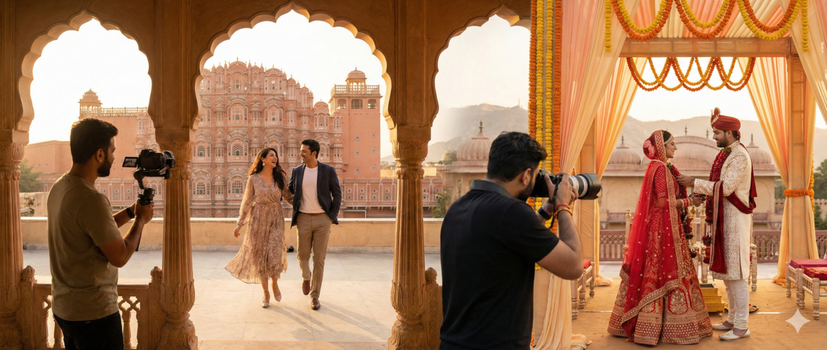 How Wedding Photography Services in Jaipur Include Pre Wedding Shoots