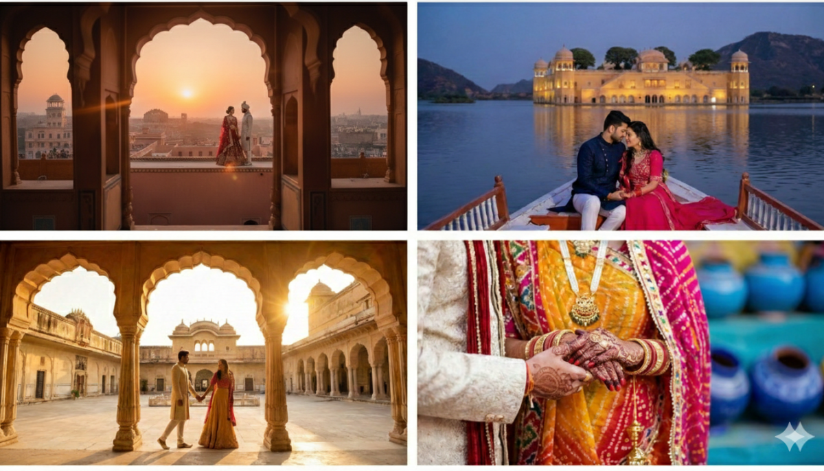 Capturing Love in the Pink City - What to Expect from a Pre Wedding Shoot