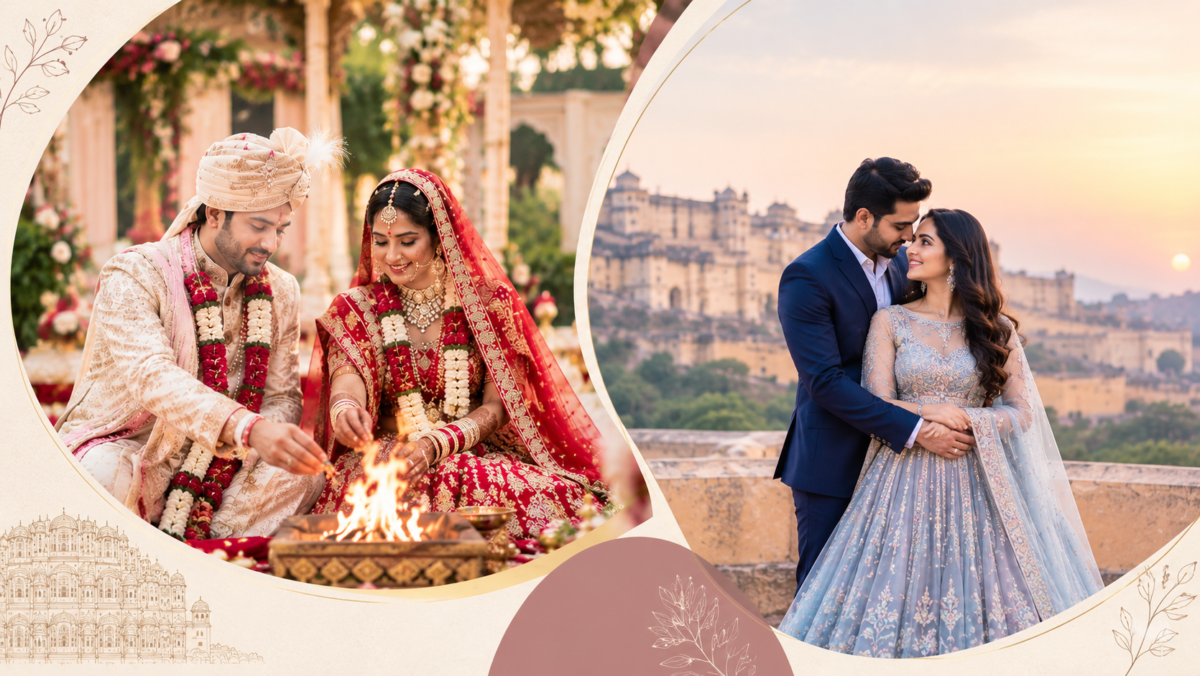 How Do Wedding Shoot Packages in Jaipur Differ from Pre-Wedding Shoot Packages
